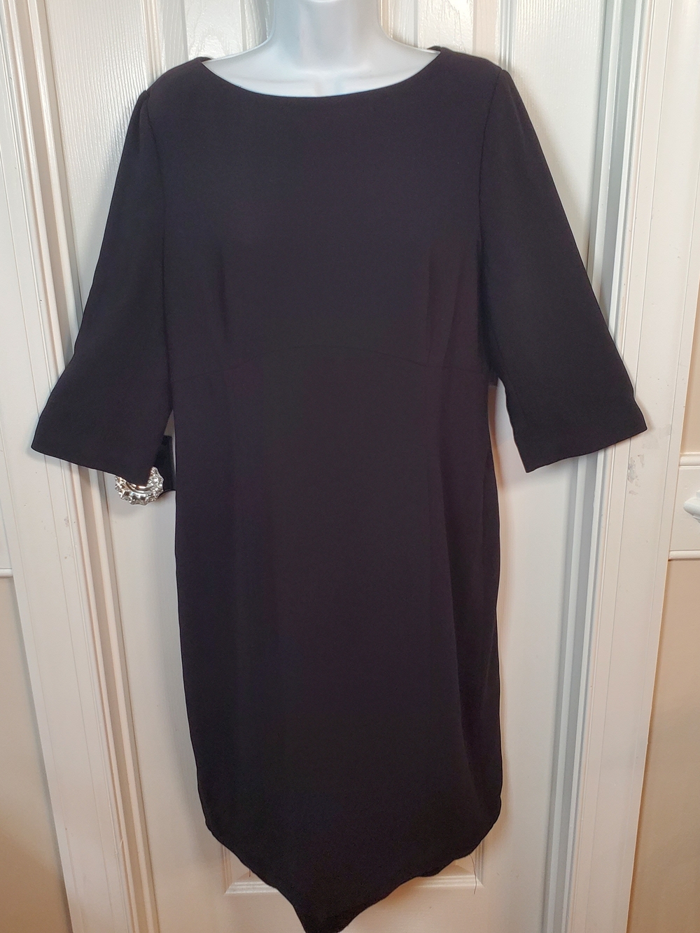 Hobbs London Black Sheath Dress Size 14